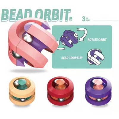 Decompression Orbit Ball Cube – Anti-Stress Fidget Toy for Kids and Teens (2 Random Colors)