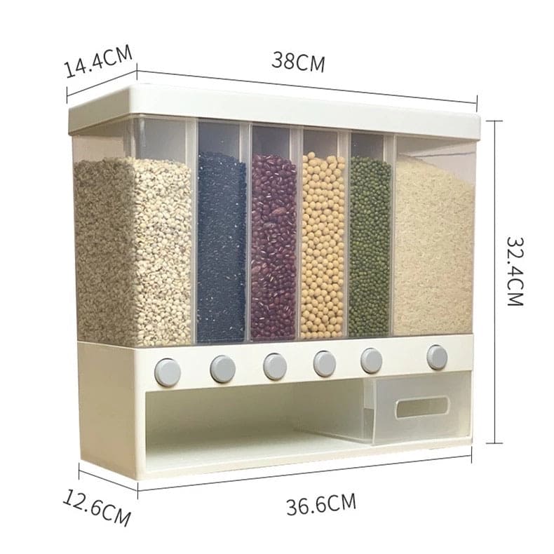 10 kg Wall-Mounted Dry Food Dispenser with FREE DELIVERY 30% OFF